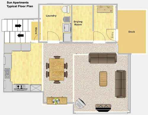 Sun Apartment ground floor plan